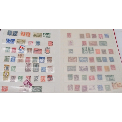 452 - A worldwide collection of stamps in five albums with early Great Britain, Australia, Belgium, Britis... 