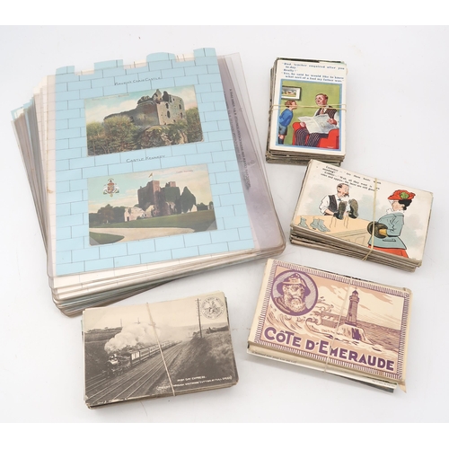 509 - A collection of early-20th century tourist postcards, to include a selection of views of Scottish ca... 