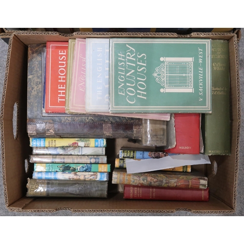 515 - Three boxes of assorted books, to include A Complete Guide to Heraldry by Arthur Charles Fox-Davies,... 