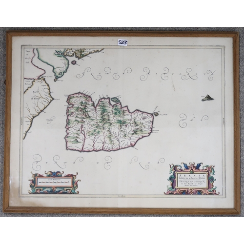 523 - Pont (Timothy) Annandiae Praefectura; Vulgo the Stewartrie of AnnandaleEngraved map, framed under gl... 