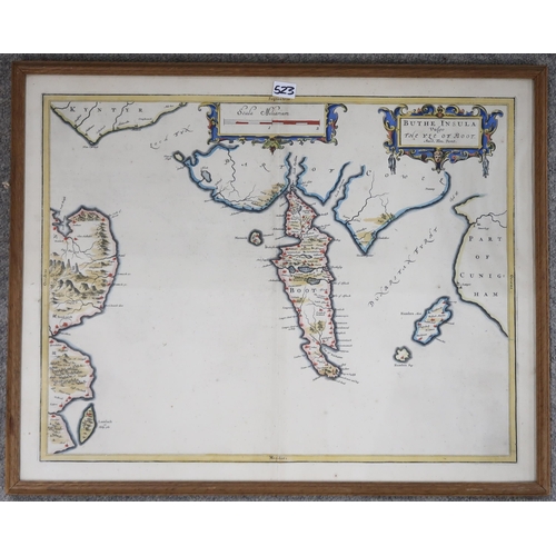 523 - Pont (Timothy) Annandiae Praefectura; Vulgo the Stewartrie of AnnandaleEngraved map, framed under gl... 