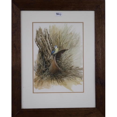 977 - GRAHAM BRADSHAW (BRITISH CONTEMPORARY)  KINGFISHER HUNTING Gouache, signed lower right, 50 x 32cm To... 