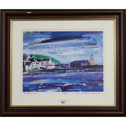 981 - HAMISH MCDONALD (SCOTTISH 1935-2008) PORTPATRICK Print multiple, signed lower right, numbe... 