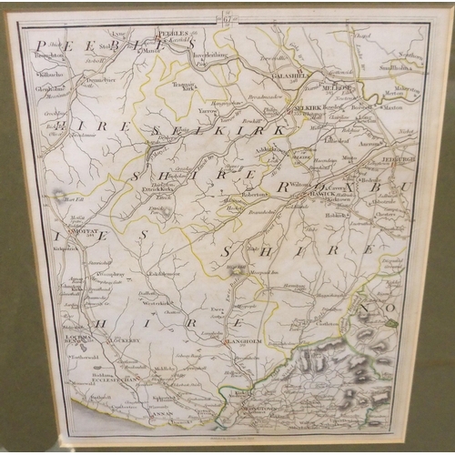 522A - Society for the diffusion of useful knowledge C1860, Scotland I,II,IIIThree framed maps of Scotland,... 