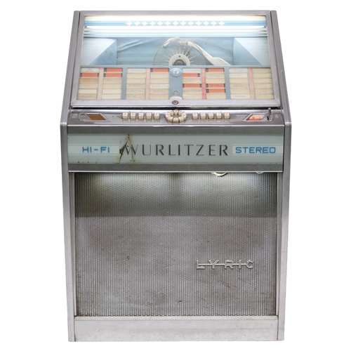 WURLITZER LYRIC HI-FI STEREO Jukebox circa 1966  (spin wheel selection system) serial number 4D78637 (af)