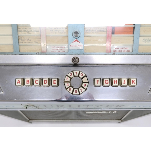 460 - WURLITZER LYRIC HI-FI STEREO Jukebox circa 1966  (spin wheel selection system) serial number 4D78637... 