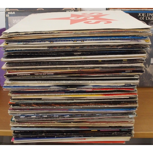 469 - VINYL RECORDS three boxes of EP and LP pop, rock and soul vinyl records