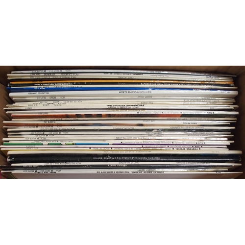 472 - VINYL RECORDS a box of Rock n' Roll, and country vinyl records with Conway Twitty, Chet Atkins, The ... 