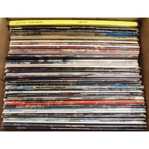 475 - Vinyl Records two boxes of pop and rock vinyl records