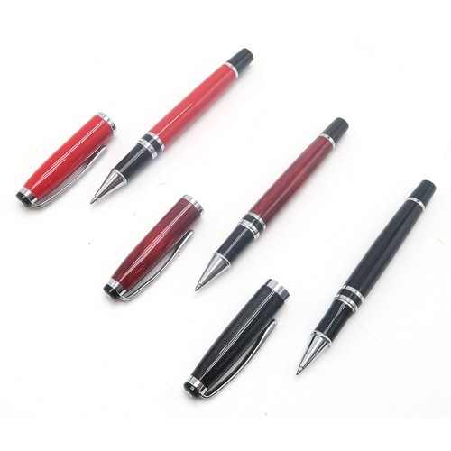 565 - A collection of Mont Blanc ballpoint pens, including Hemingway examples