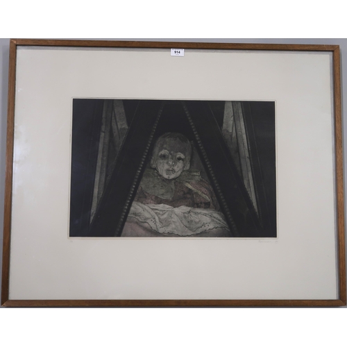 978 - MICHAEL ROSCHLAU (GERMAN b.1942) THE MUMMIES OF PALERMO Heliogravure, signed lower right, ... 