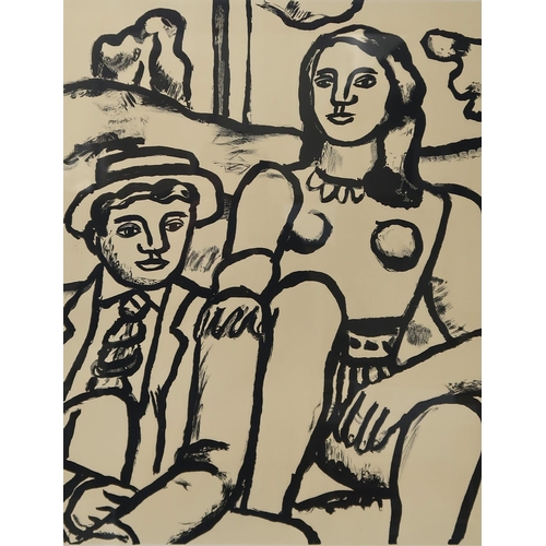 979 - AFTER FERNAND LEGER (FRENCH 1881-1955) SEATED FIGURES Lithograph, bearing studio stamp, nu... 