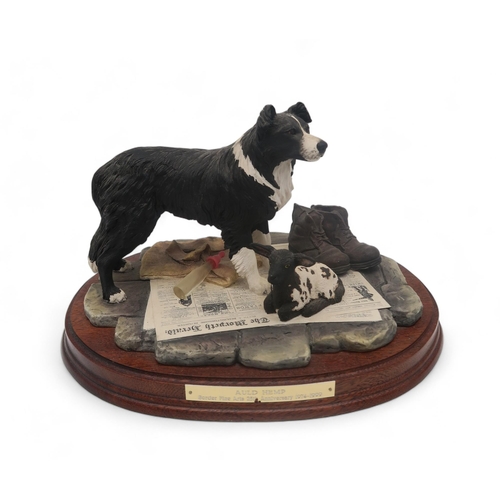 152 - Border Fine Arts Collie groups including a pair of bookends Not a Moment's Peace, 560/1500 with cert... 