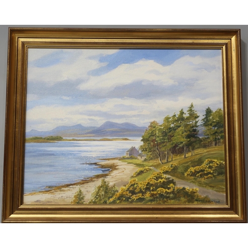 902 - ROBERT EGGINTON (SCOTTISH b.1943) MULL FROM CONNEL Oil on canvas, signed lower right, 39 x... 