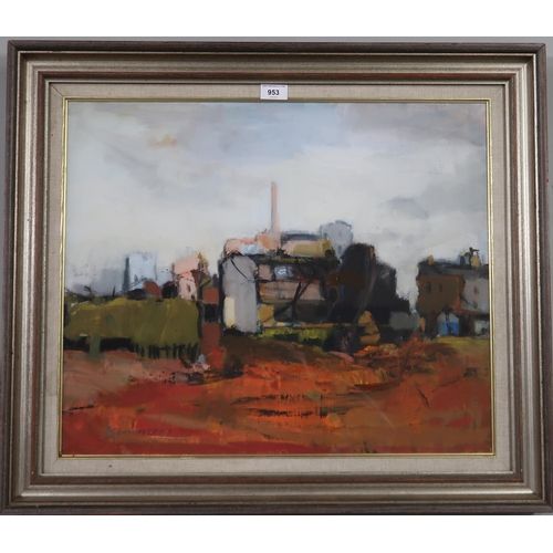 953 - CONNIE SIMMERS (SCOTTISH b.1941) TO BE DEVELOPED Oil on canvas, signed lower left, 49 x 58cm Title i... 