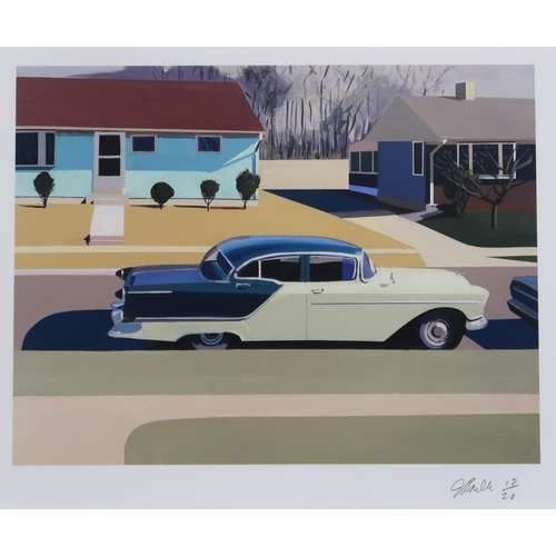 992 - JESSICA BRILLI (AMERICAN b.1977) 50's CAR Print multiple, signed lower right, numbered 13/20, 34 x 4... 