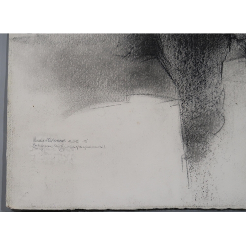 997 - ANDA PATERSON RSW RGI (SCOTTISH 1935-2022) PORTUGUESE STUDY Carbon and pastel, signed lowe... 