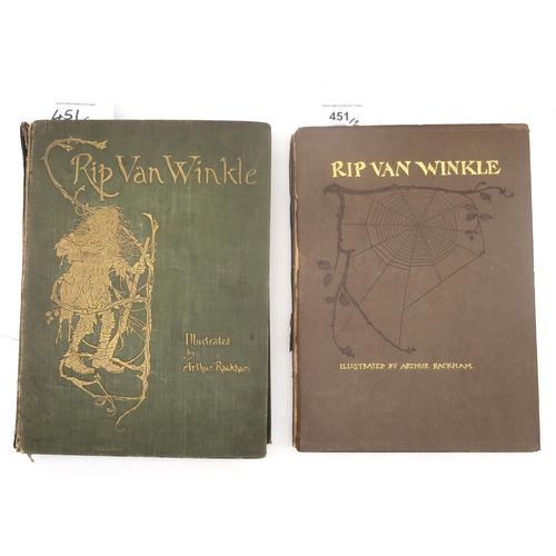 451 - Rackham, Arthur (illus.) Rip Van Winkle by Washington IrvingTwo differing editions: William Heineman... 