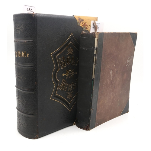 452 - The National Comprehensive Family BibleThorne & Co., London, fully leatherbound with gilt mounts... 