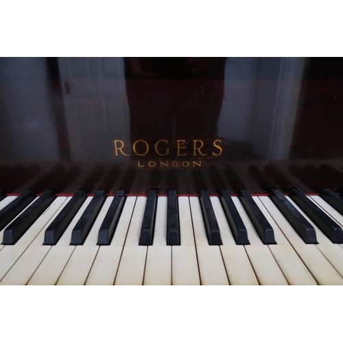 1 - A Victorian mahogany case George Rogers & Sons, London baby grand piano, serial number 48855 and... 