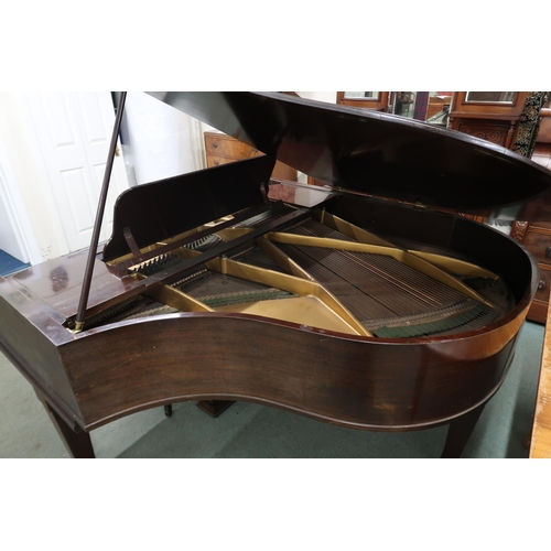 1 - A Victorian mahogany case George Rogers & Sons, London baby grand piano, serial number 48855 and... 