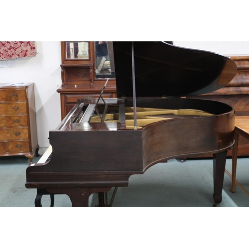 1 - A Victorian mahogany case George Rogers & Sons, London baby grand piano, serial number 48855 and... 