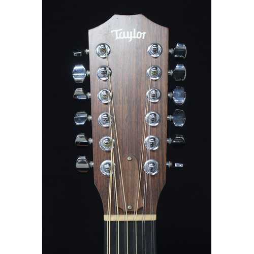 350 - A Robert Taylor electro acoustic 12 string guitar model 355CE serial number 110415120 with a fitted ... 