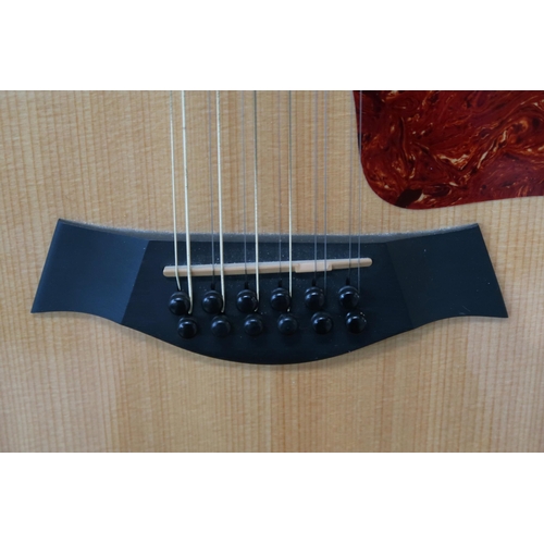 350 - A Robert Taylor electro acoustic 12 string guitar model 355CE serial number 110415120 with a fitted ... 