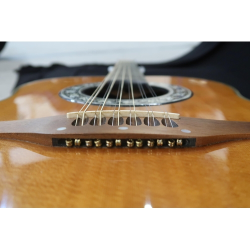 353 - An Ovation 12 string acoustic guitar, model 1155, serial number 307217 this 20 fret guitar come... 