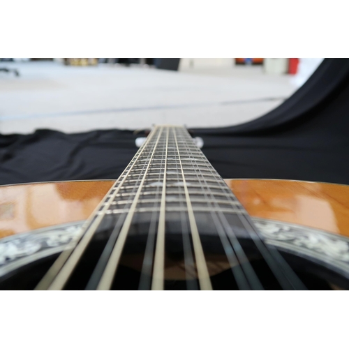 353 - An Ovation 12 string acoustic guitar, model 1155, serial number 307217 this 20 fret guitar come... 