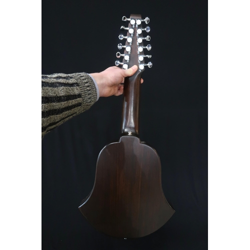 354 - A Paul Hathaway 12 string bell Cittern or cithrinchen cittern this handcrafted six course 17 fret ci... 