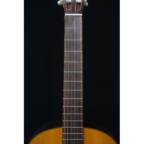 362 - A Takamine G Series six string classical acoustic guitar model number G128S 19 fret , nylon strung w... 