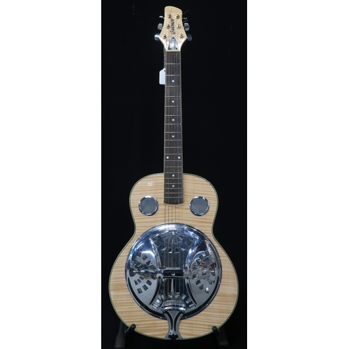 366 - A Guvnor wooden body resonator six string guitar