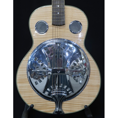 366 - A Guvnor wooden body resonator six string guitar