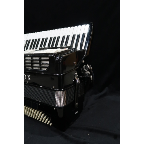 371 - An Elkavox 83 120 bass 41 key piano accordion with case 