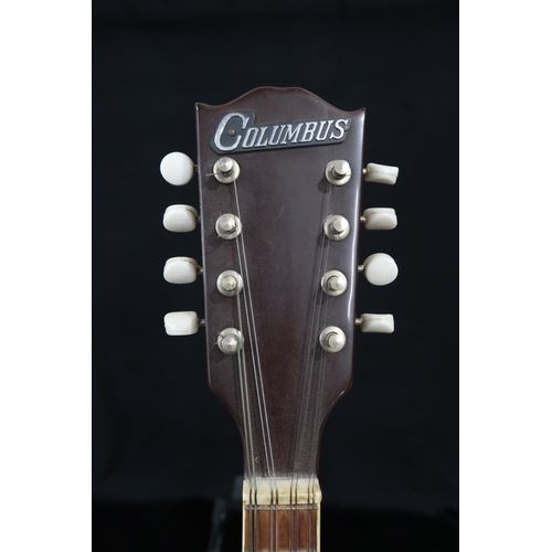 388 - COLUMBUS a vintage 1960's Columbus electro acoustic archtop mandolin 20 frets.This Instrument is fro... 