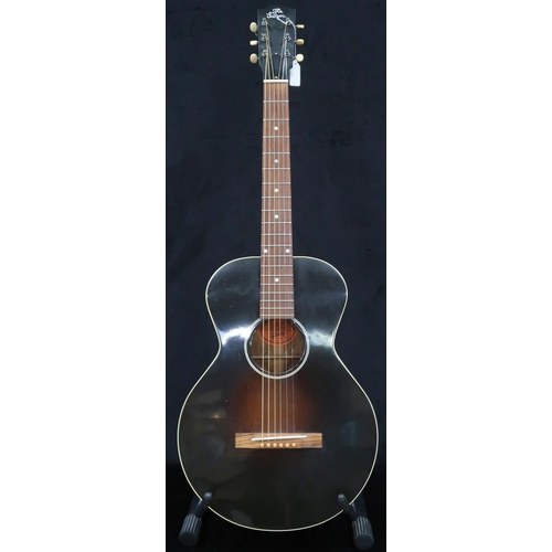 GIBSON a Gibson Blues Tribute electro acoustic six string guitar serial number 12055077 with a padded gig bag.
