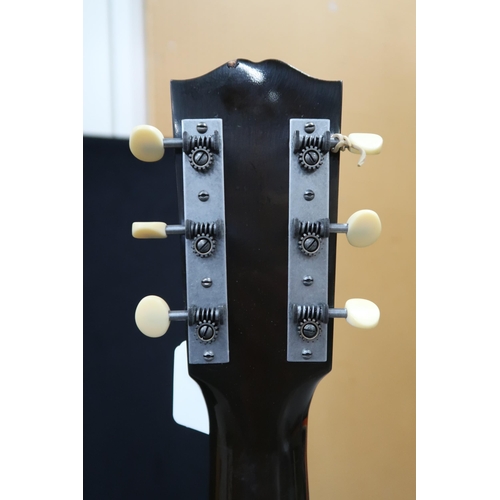 392 - GIBSON a Gibson Blues Tribute electro acoustic six string guitar serial number 12055077 with a Gibso... 