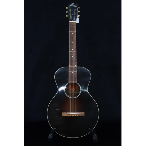 392 - GIBSON a Gibson Blues Tribute electro acoustic six string guitar serial number 12055077 with a Gibso... 