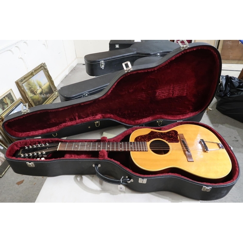 394 - GIBSON A 1960's vintage Gibson twelve string acoustic guitar model B-25 12 N serial number 806586 wi... 