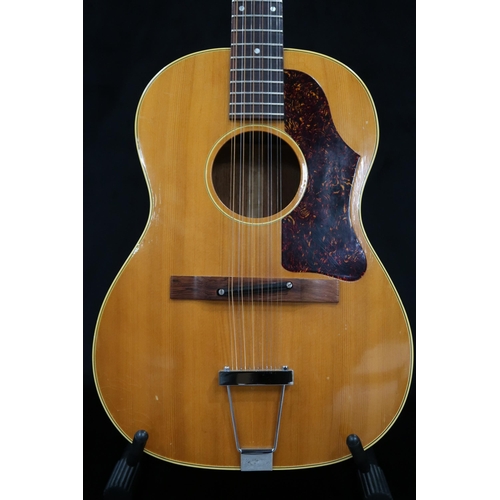 394 - GIBSON A 1960's vintage Gibson twelve string acoustic guitar model B-25 12 N serial number 806586 wi... 