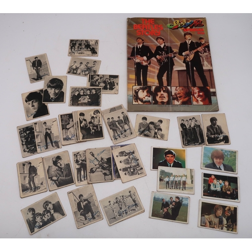 414 - The Beatles a lot comprising various A & B & C chewing gum cards featuring the Beatles, Roll... 