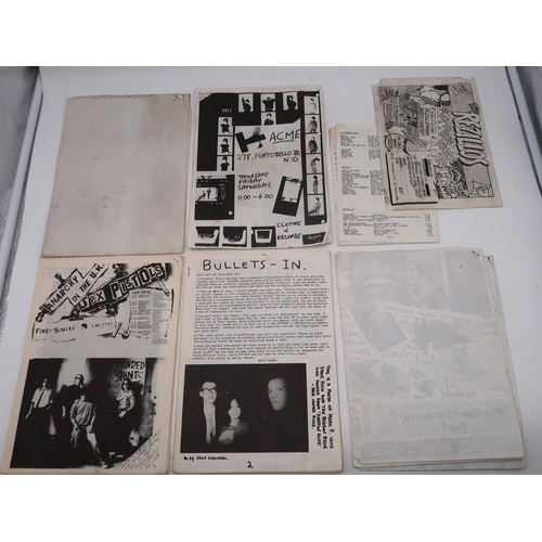 415 - A collection of Punk DIY ephemera with fanzines and part fanzines Sniffin Glue issue 5 1976, Ripped ... 