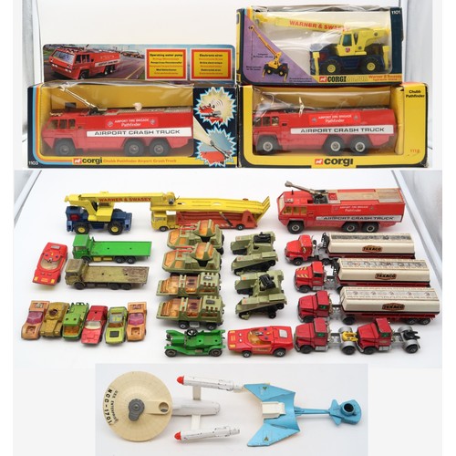 523 - A boxed Corgi 1103 Chubb Pathfinder Airport Crash Truck, 1118 Chubb Pathfinder and 1101 Warner &... 