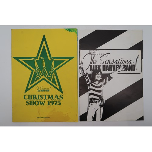 413 - The Sensational Alex Harvey Band a Christmas Show 1975 official programme, two Mountain Management P... 