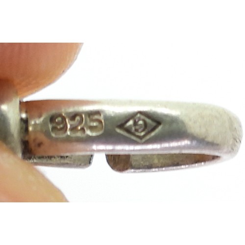 846 - A heavy silver tapered fob chain with silver medallion, hallmarked to every link, tapers from 12.1mm... 