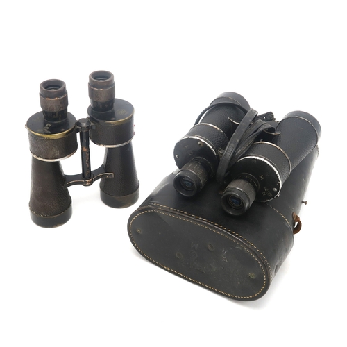 2602 - A PAIR OF WW2 GERMAN KRIEGSMARINE 7x50 BINOCULARS BY 