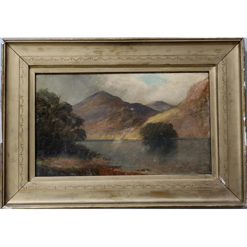 906 - 20TH CENTURY SCHOOL LAKE DISTRICT Oil on canvas, 30 x 51, dated 1909 Titled and signe... 