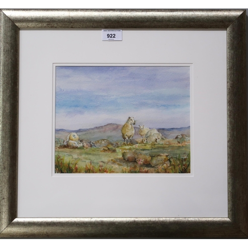 922 - MARGARET MACKAY (SCOTTISH CONTEMPORARY) HIGHLAND SCENE Watercolour, signed lower left, 20 ... 