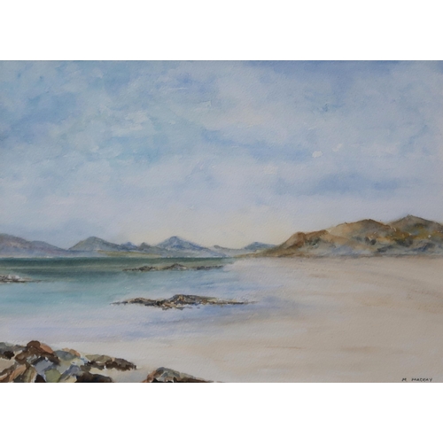 923 - MARGARET MACKAY (SCOTTISH CONTEMPORARY) SCOTTISH ISLAND Watercolour, signed lower right, 2... 